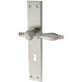 Zimmertürgarnitur Längholz matt vernickelt