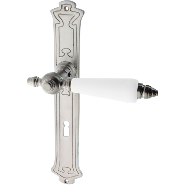 Zimmertürgarnitur Rasso matt vernickelt