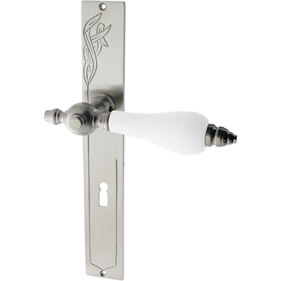 Zimmertürgarnitur Fringeli matt vernickelt