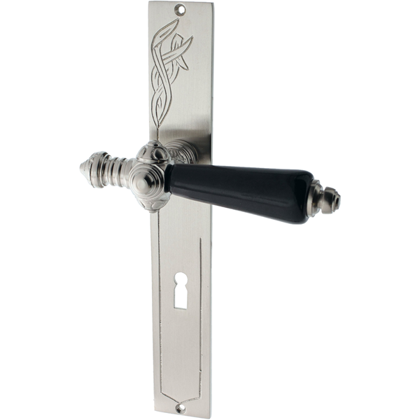 Zimmertürgarnitur Bruschghorn matt vernickelt