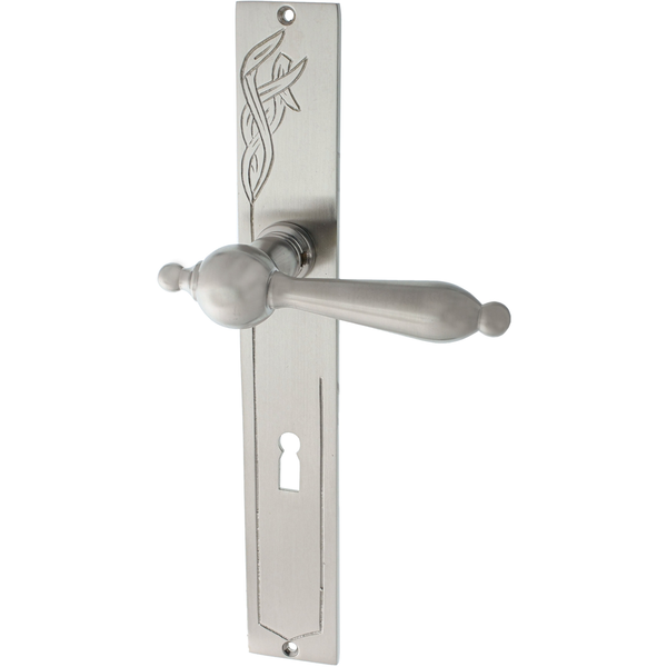 Zimmertürgarnitur Volker matt vernickelt