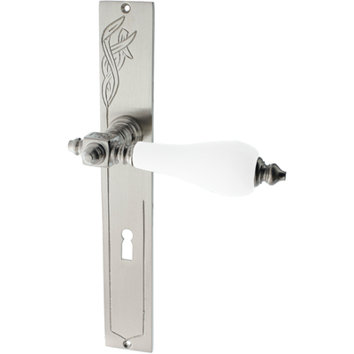 Zimmertürgarnitur Camenisch matt vernickelt