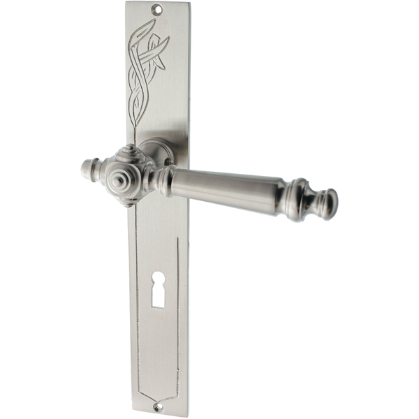 Zimmertürgarnitur Tassilo matt vernickelt