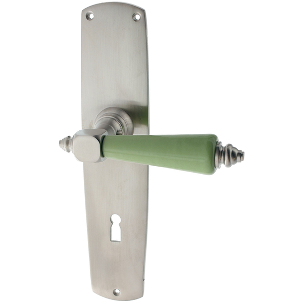 Zimmertürgarnitur Wighard matt vernickelt