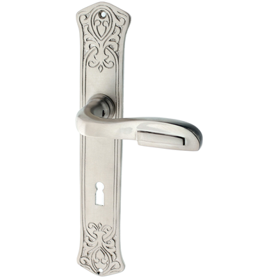 Zimmertürgarnitur Ruine Urgiz matt vernickelt