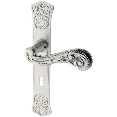 Zimmertürgarnitur Buolf matt vernickelt