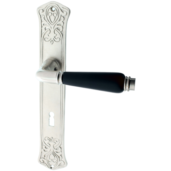 Zimmertürgarnitur Sieghard matt vernickelt