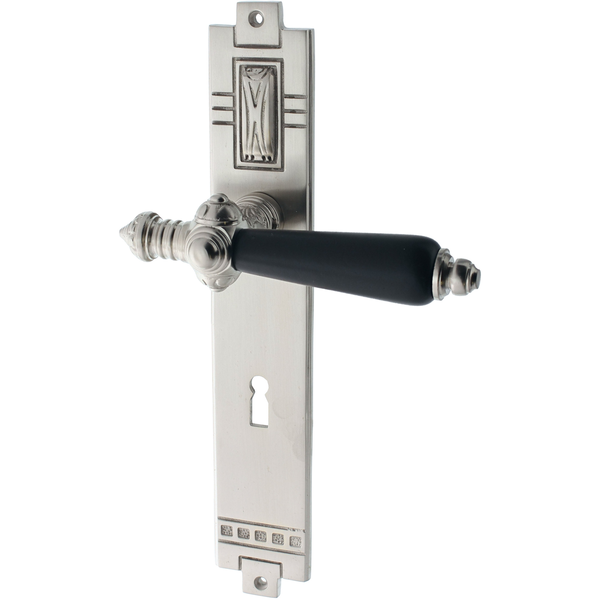 Zimmertürgarnitur Herblinger Weiher matt vernickelt