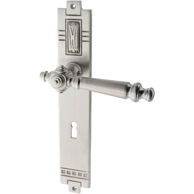 Zimmertürgarnitur Benjas matt vernickelt