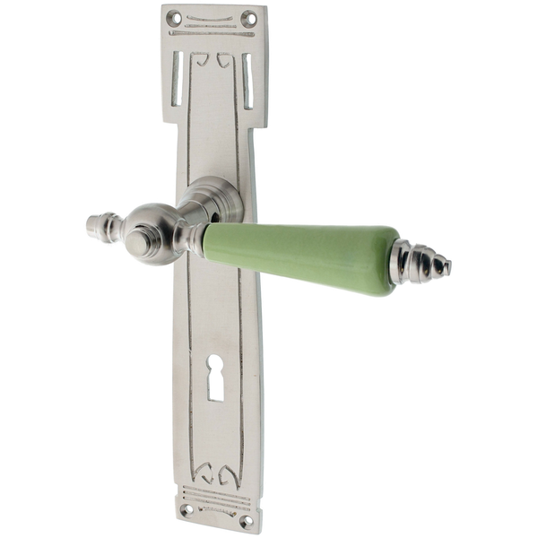 Zimmertürgarnitur Steibachweier matt vernickelt