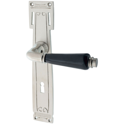 Zimmertürgarnitur Volkward matt vernickelt