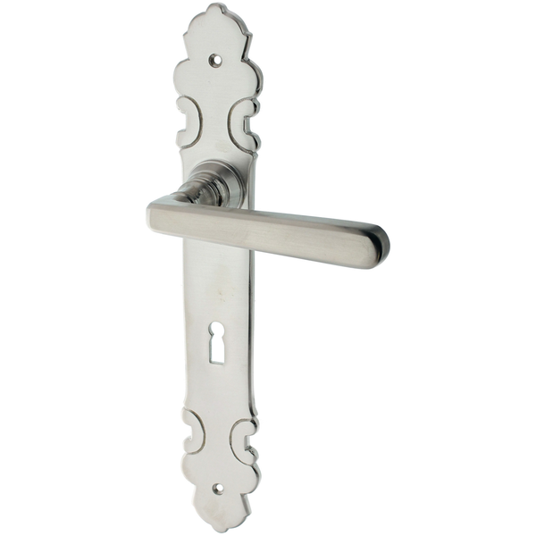 Zimmertürgarnitur Richhilde matt vernickelt