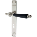 Zimmertürgarnitur Hochstollen matt vernickelt