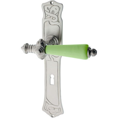 Zimmertürgarnitur Ramozhütte matt vernickelt