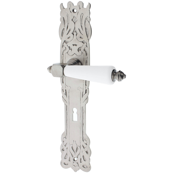 Zimmertürgarnitur Kronberg matt vernickelt