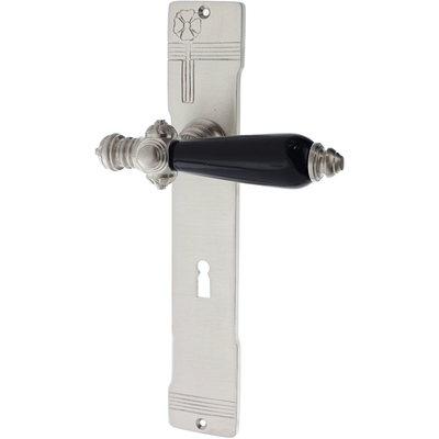 Zimmertürgarnitur Badus matt vernickelt