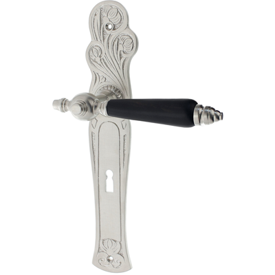 Zimmertürgarnitur Schäfler matt vernickelt