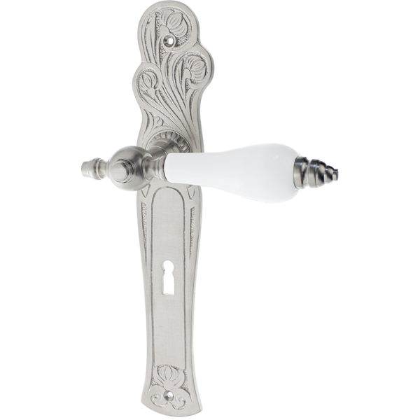 Zimmertürgarnitur Schäfler matt vernickelt