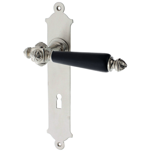 Zimmertürgarnitur Brig matt vernickelt