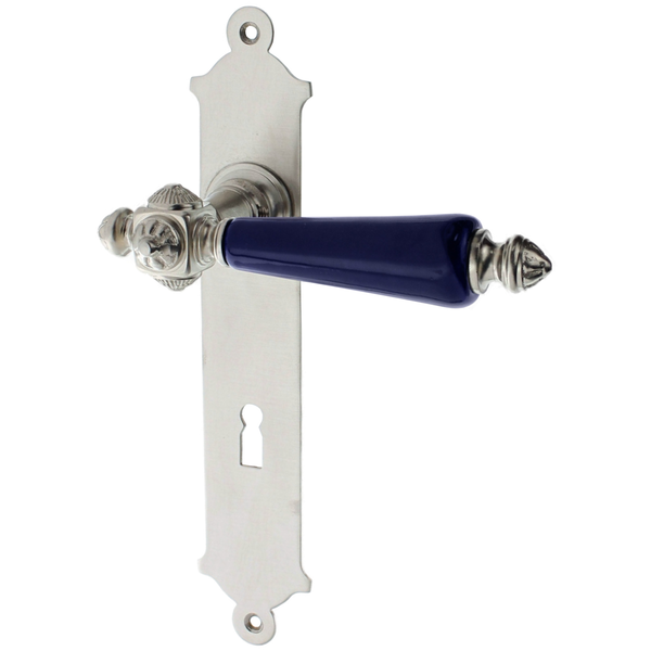 Zimmertürgarnitur Brig matt vernickelt