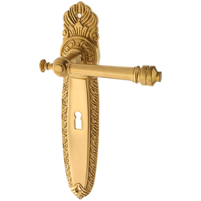 Zimmertürgarnitur Merlisee in Messing, patiniert