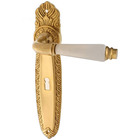 Zimmertürgarnitur Tschingelfirn in Messing, patiniert