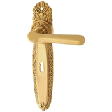 Zimmertürgarnitur Walrich in Messing, patiniert