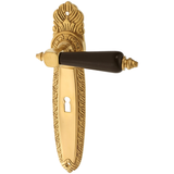 Zimmertürgarnitur Walrad in Messing, patiniert