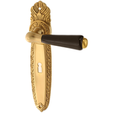 Zimmertürgarnitur Vanadis in Messing, patiniert