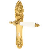 Zimmertürgarnitur Hallstätter See in Messing, patiniert