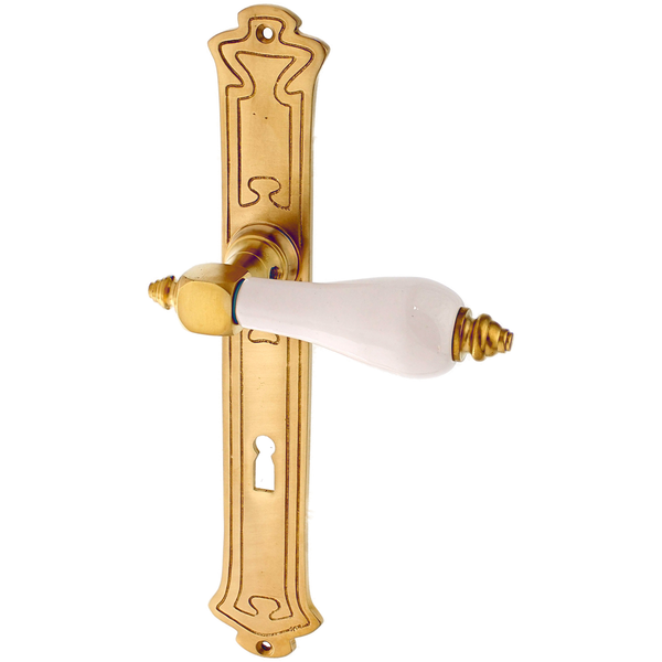 Zimmertürgarnitur Aranno in Messing, patiniert