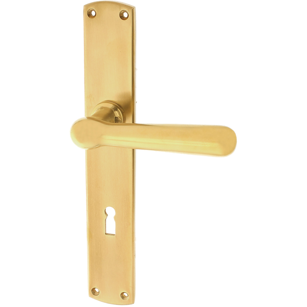 Zimmertürgarnitur Rauriser Ache in Messing, patiniert