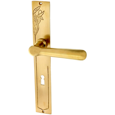 Zimmertürgarnitur Waldtraud in Messing, patiniert