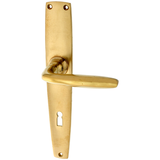 Zimmertürgarnitur Fröschenseeli in Messing, patiniert