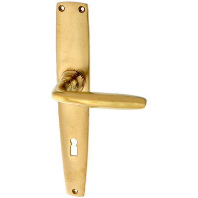 Zimmertürgarnitur Fröschenseeli in Messing, patiniert