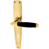 Zimmertürgarnitur Stivan in Messing, patiniert