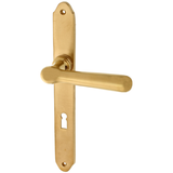 Zimmertürgarnitur Chammseeli in Messing, patiniert