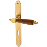 Zimmertürgarnitur Duri in Messing, patiniert