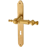 Zimmertürgarnitur Bergweiher in Messing, patiniert