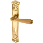 Zimmertürgarnitur Sigga in Messing, patiniert