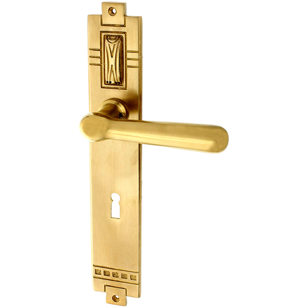 Zimmertürgarnitur Seewli in Messing, patiniert