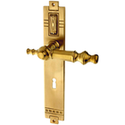 Zimmertürgarnitur Sarolf in Messing, patiniert