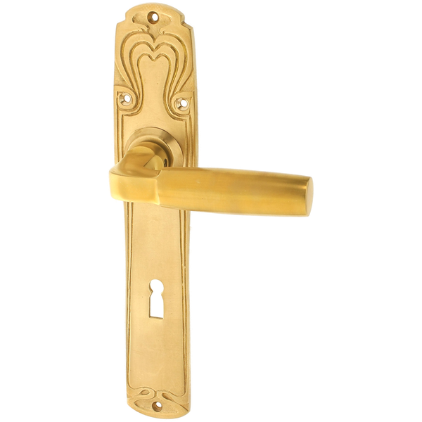 Zimmertürgarnitur Kym in Messing, patiniert