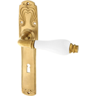 Zimmertürgarnitur Lauterach in Messing, patiniert