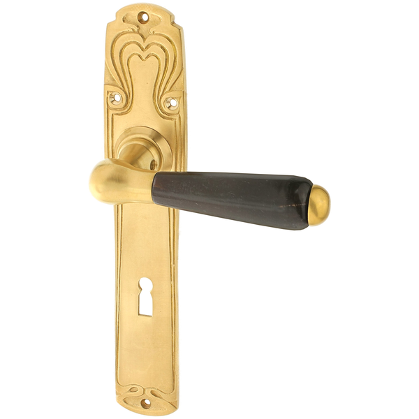 Zimmertürgarnitur Telfs in Messing, patiniert