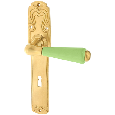 Zimmertürgarnitur Telfs in Messing, patiniert