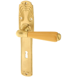 Zimmertürgarnitur Telfs in Messing, patiniert