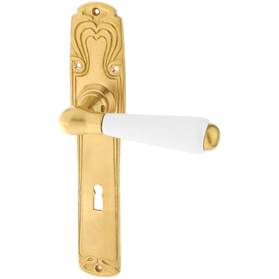 Zimmertürgarnitur Telfs in Messing, patiniert