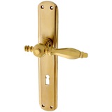 Zimmertürgarnitur Wiebe in Messing, patiniert