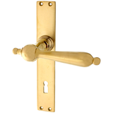 Zimmertürgarnitur Hagelseeli in Messing, patiniert